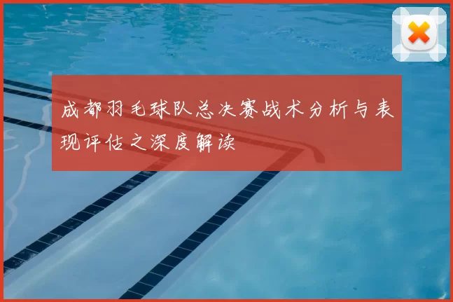 成都羽毛球队总决赛战术分析与表现评估之深度解读