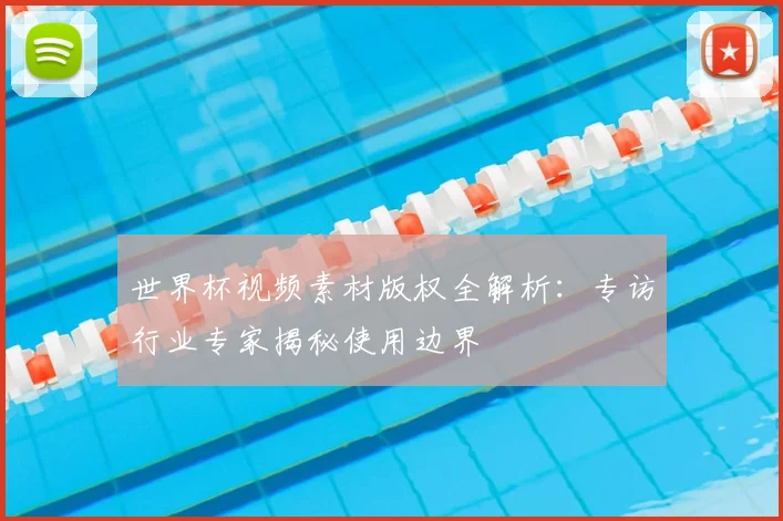 世界杯视频素材版权全解析:专访行业专家揭秘使用边界
